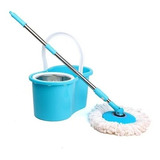 Cubeta Trapeador Spin Mop Mágico Giratorio 360° Acero Inox