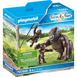 Playmobil Family Fun 70360 - Gorila C/ Bebes Animales Zoo Pr