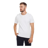 Camiseta Branca Poliamida Ótima Para Praticar Esporte Leve 