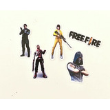 Pacote Com 60 Apliques / Recortes - Festa Tema Free Fire