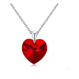 San Valentin Dije Corazon Rojo 18mm Swarovski Elements