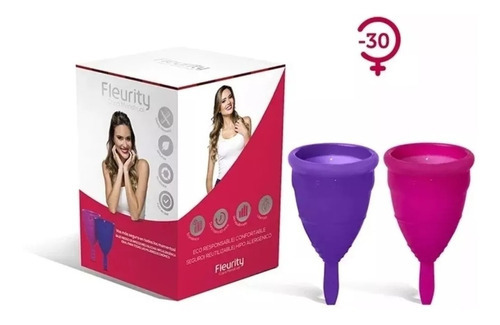 Copa Menstrual Fleurity Tipo 2: Talle -30 Años - Kit 2 Unid Color N/a