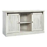 Mueble Para Tv De Madera Color Blanco Hasta 60'', 3 Niveles