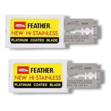 Repuesto Hoja De Afeitar Feather Doblefilo Platinium X2