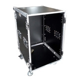 Road Case Rack 16u C/ Rodas.