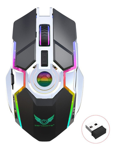 Mouse Gamer Retroiluminación Rgb Inalámbrico 2.4ghz Recargab