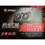 Placa De Video Msi Amd Radeon 5500 Xt 4 Gb Gráfica 