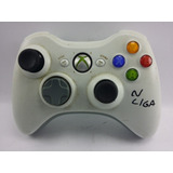 Controle Original Xbox 360 C/ Defeito Não Liga Branco
