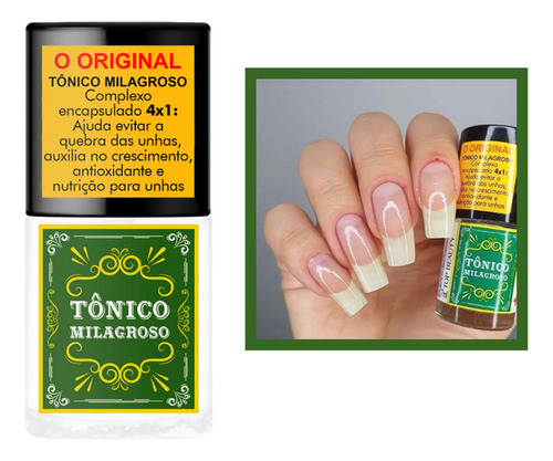 Esmalte Top Beauty Sos Unhas Tonico Milagroso 4 Em 1 7ml