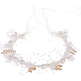 Diadema De Novia Faux Pearl Hair Tiara Hair