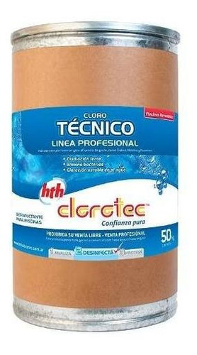Cloro Granulado 90% Para Piletas Revestidas Clorotec X 50 Kg