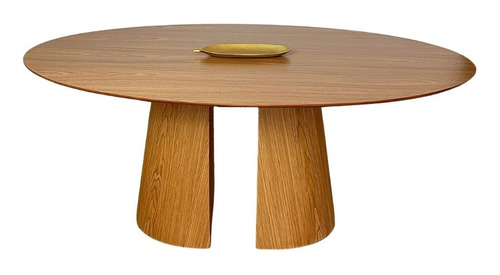 Mesa De Jantar Cone Duo Robusta  198x122cm Madeira Freijó