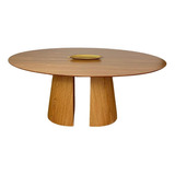 Mesa De Jantar Cone Duo Robusta  198x122cm Madeira Freijó