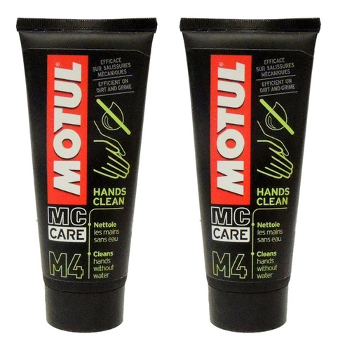 Limpiador Desengrasante De Manos Motul M4 Hands Clean 2 Pzas