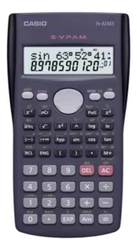 Calculadora Científica Casio Fx-82ms Color Gris