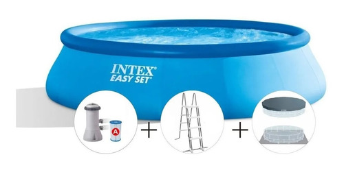 Pileta Intex Nueva Sin Uso 4,57x0.91 M.+ Bomba+cob.+piso