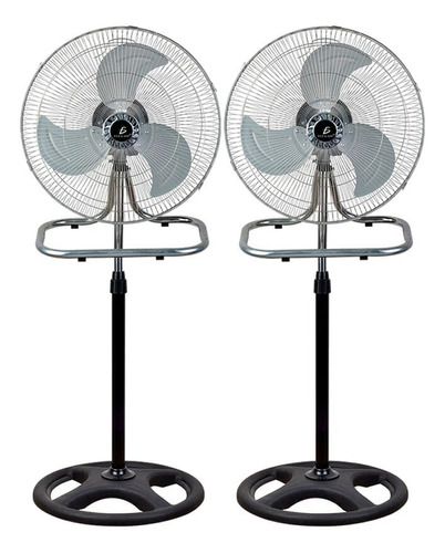 2 Ventiladores De 18in Pedestal Piso Pared 3 Velocidades 