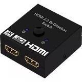 Hub Hdmi Switch Splitter 1x2 2x1 Divisor Birecional 4k 3d Hd