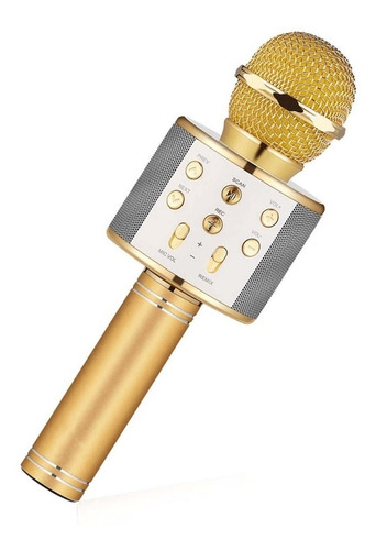 Microfono Karaoke Bluetooth Q7 + Parlante Inalambrico Luces