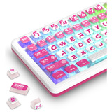 Uciefy Pudding Keycaps, Teclas Pbt Con Capa Translúcida, 119