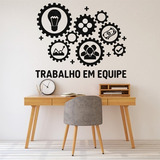 Adesivo De Parede Empresa Trabalho Em Equipe Escritório