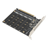 Adaptador Dual M.2 Pcie Nvme A 4.0 X16, Protocolo Ssd De 4 B