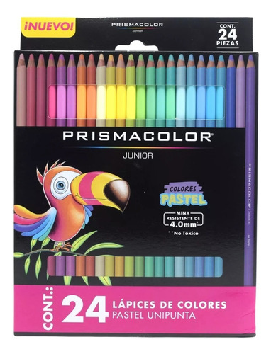 2 Paquetes Lapices De Colores Prismacolor Pastel 24 Pzas C/u