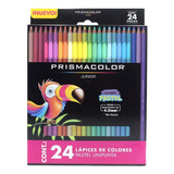 2 Paquetes Lapices De Colores Prismacolor Pastel 24 Pzas C/u