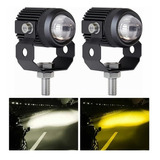 Par Luces Led Auxiliares Faros De Lupa Para Auto Moto 60w