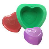 Forma Molde Silicone Sabonete Biscuit Mini Coração