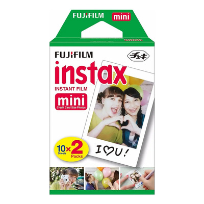 Fujifilm Cartucho Pelicula Para Instax Mini (20 Hojas) Blanco