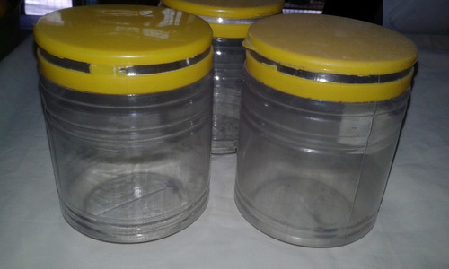 5 Frascos Plasticos 500 Cc Usados Limpios Con Tapa Presion