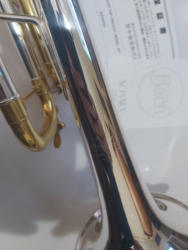 Trompete Vincent Bach Trp-model 180ml-sp Sib Novo Usa Ref:05
