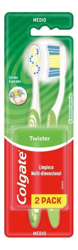 Cepillo Dental Colgate Plus Twister Fresh Medio 2 Un