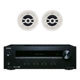 Kit Amplificador Onkyo Tx8220 Y 2 Bocinas Wharfedale C170 Ms