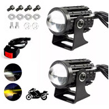 5000lm Luz Led Faros Para Motos Luces Auxiliares Lupa Autos