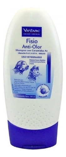 Fisio Anti-olor Shampoo 200ml Ceramidas A2 Virbac Hidratante