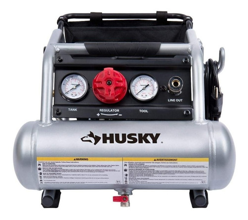 Compresor Husky 1 Gal. Electrico, Silencioso 3300113