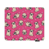 Nicokee Cute Pug Dog Gaming Mouse Pad Pugs Pink Girls Dog Pu