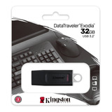 Pendrive Kingston Datatraveler Exodia Dtx/32 32gb 3.2 Negro