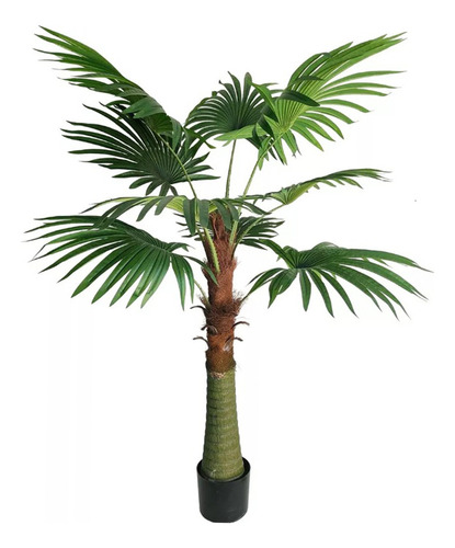 Palmera Artificial Realista + Maceta De Regalo 1.8m