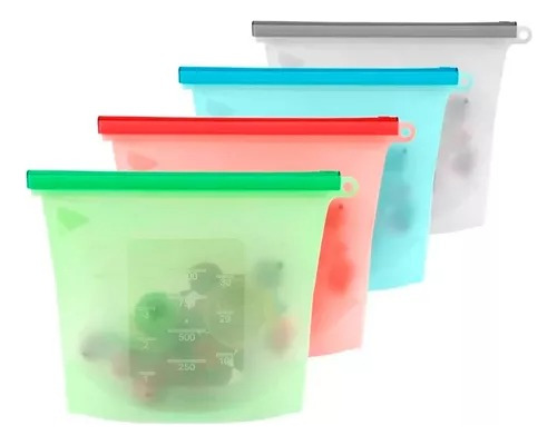 Bolsa De Silicona Reutilizable Multifuncion De 500ml