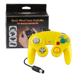 Controle Para Game Cube Nintendo Wii/u Switch Pc Amarelo