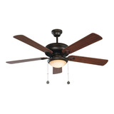 Ventilador Techo Bronce Aspas Bellota  / Bellota Oscura  52