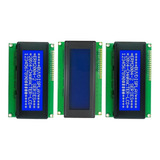 3 Piezas Display Lcd 20x4 Pantalla Fondo Azul 2004 Arduino