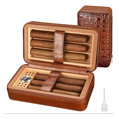 Estuche Humidor Con Higrómetro Para 6 Puros Habanos Cohiba | Envío gratis