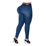 Jeans Curvy Pantalón Mezclilla Strech Mujer Talla Extra 01