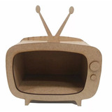 Televisão Retro Mdf Cru Decoração Vintage