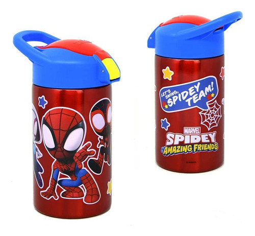 [paquete De 2] Marvel Spider-man Spidey Team Botella De Agua