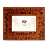 Islas Hawaianas Madera Marco 5'' X 7''